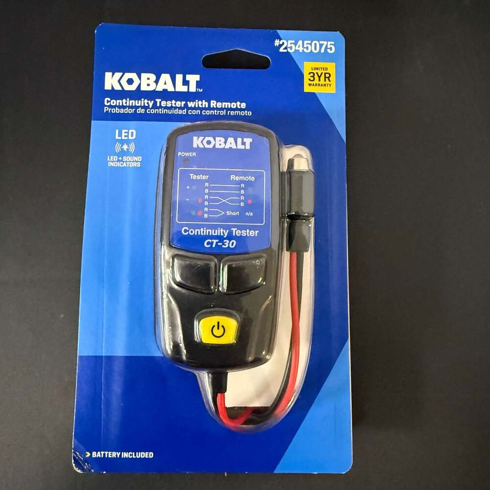 Kobalt Continuity Tester with Remote CT-30 Item #2545075‎ - Picture 5 of 7